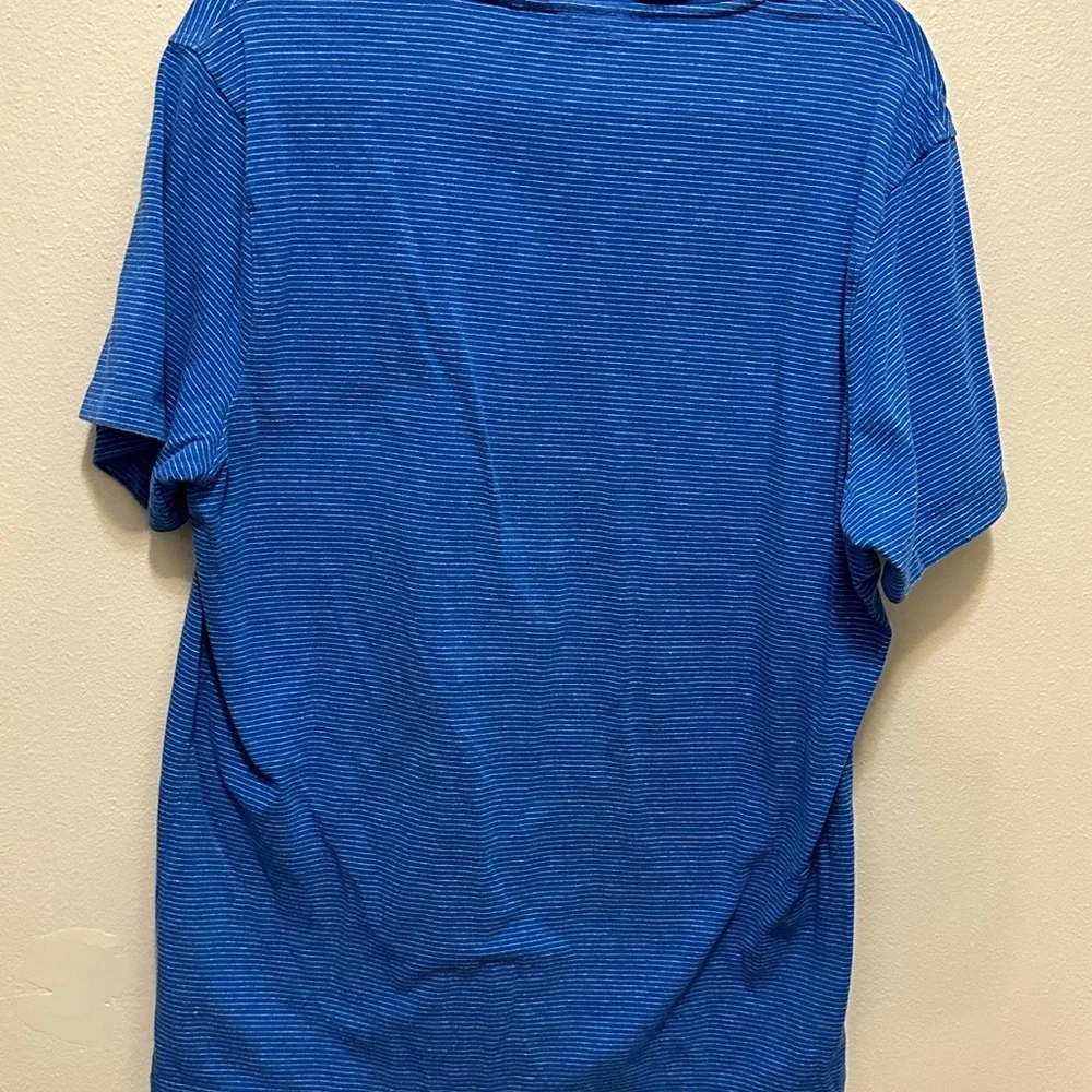 Michael kors blue striped tee shirt size Large pre owned - Picture 9 of 10